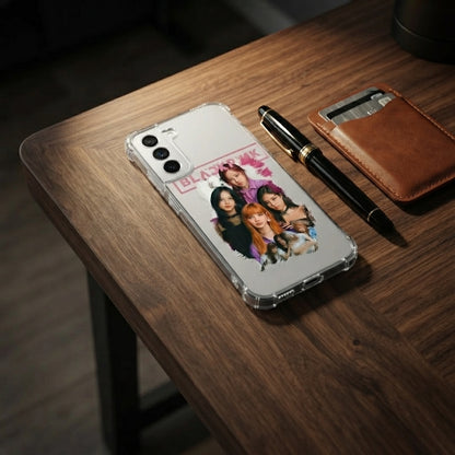 Samsung Clear Phone Case – BLACKPINK K-Pop Member Collage Cover