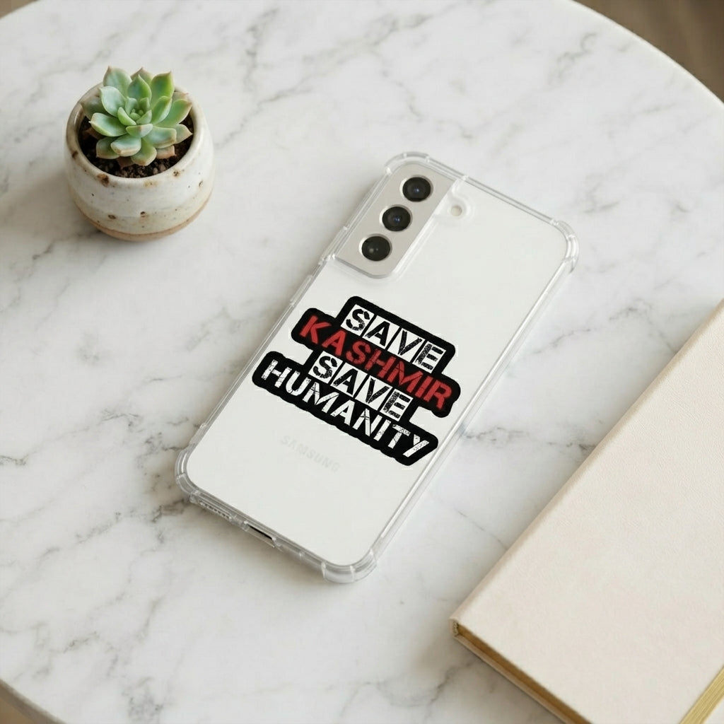 Save Kashmir Save Humanity Clear Case for Samsung Galaxy