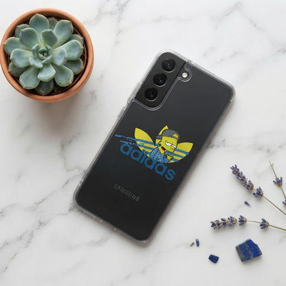 Streetwear Bart Simpson x Adidas Clear Phone Case for Samsung Galaxy