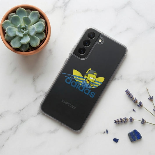 Streetwear Bart Simpson x Adidas Clear Phone Case for Samsung Galaxy
