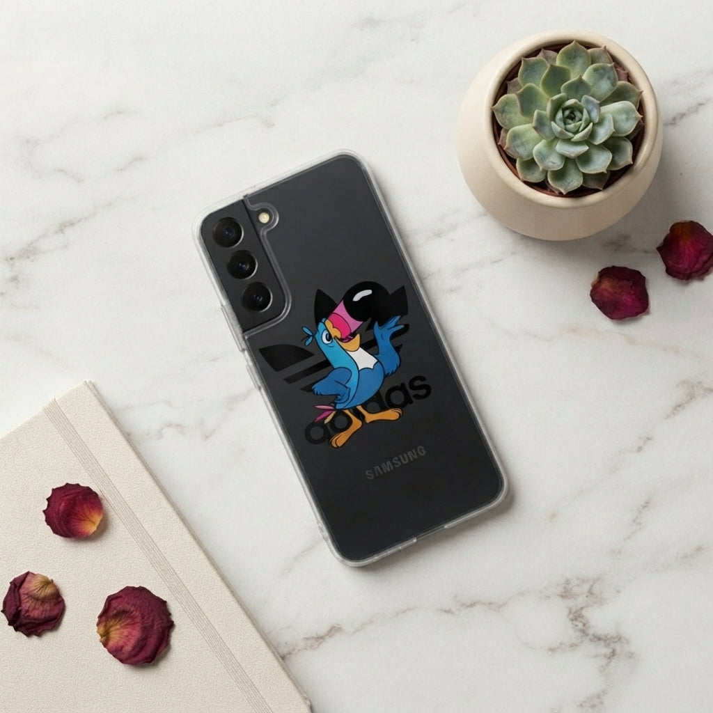 Tropical Toucan Sam x Adidas Clear Phone Case for Samsung Galaxy