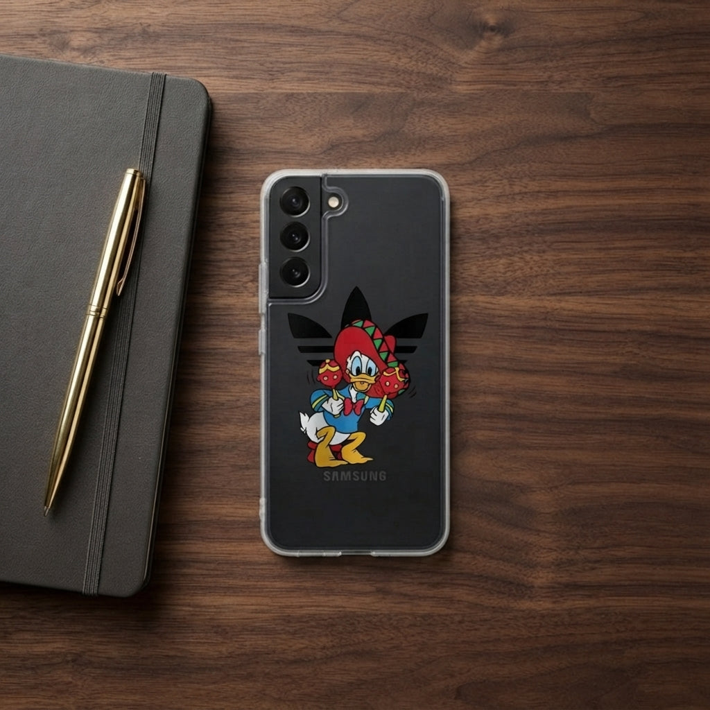 Donald Duck Maracas x Adidas Clear Phone Case for Samsung Galaxy
