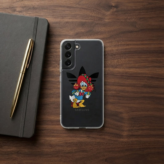 Donald Duck Maracas x Adidas Clear Phone Case for Samsung Galaxy