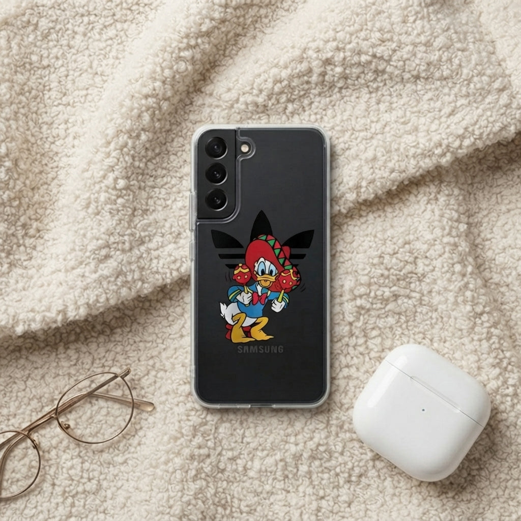 Donald Duck Maracas x Adidas Clear Phone Case for Samsung Galaxy