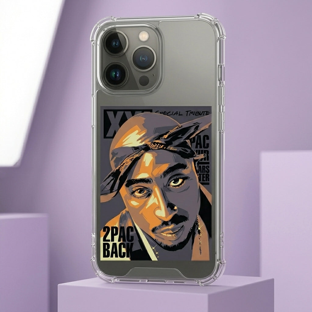 2Pac Legend Art Clear Transparent iPhone Case