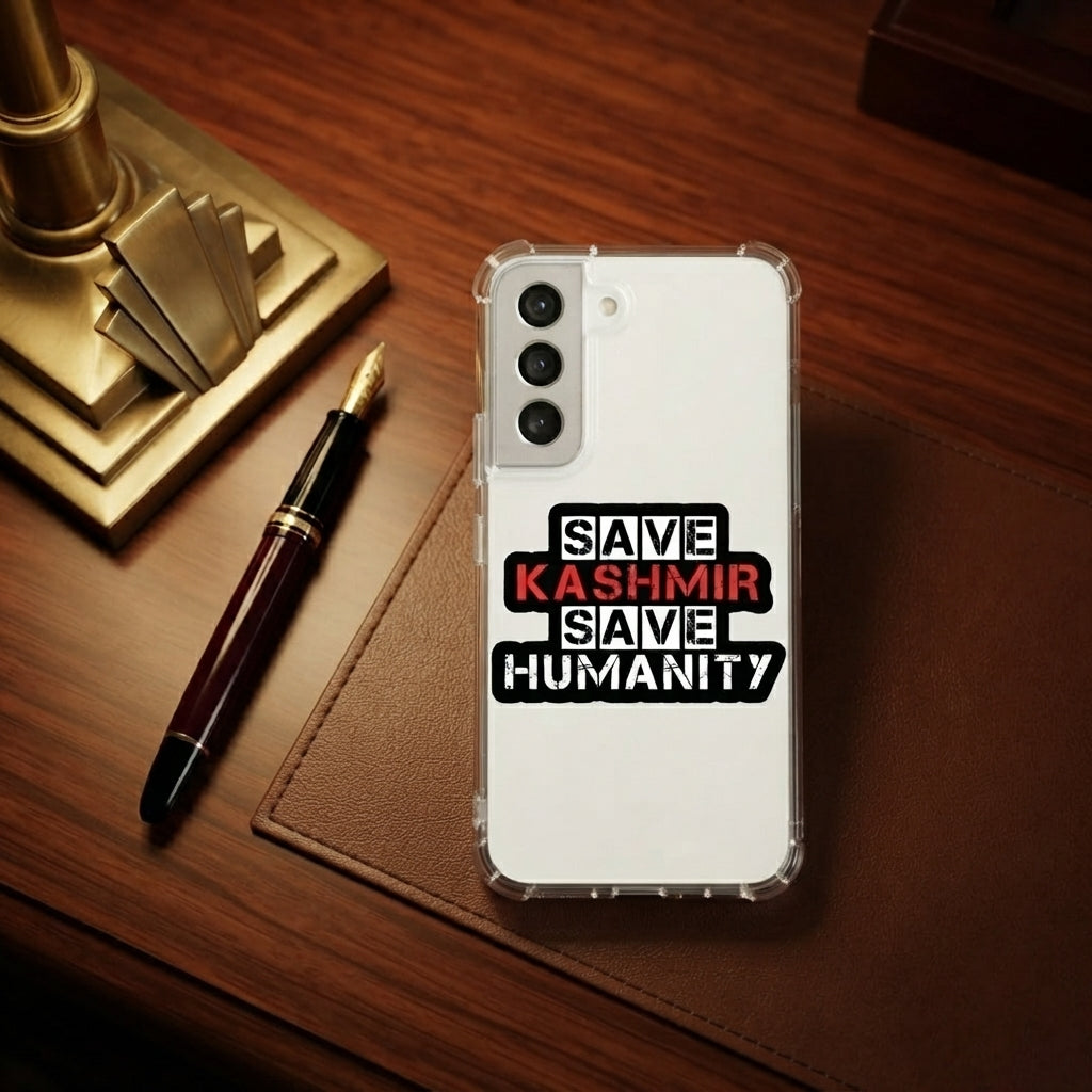 Save Kashmir Save Humanity Clear Case for Samsung Galaxy