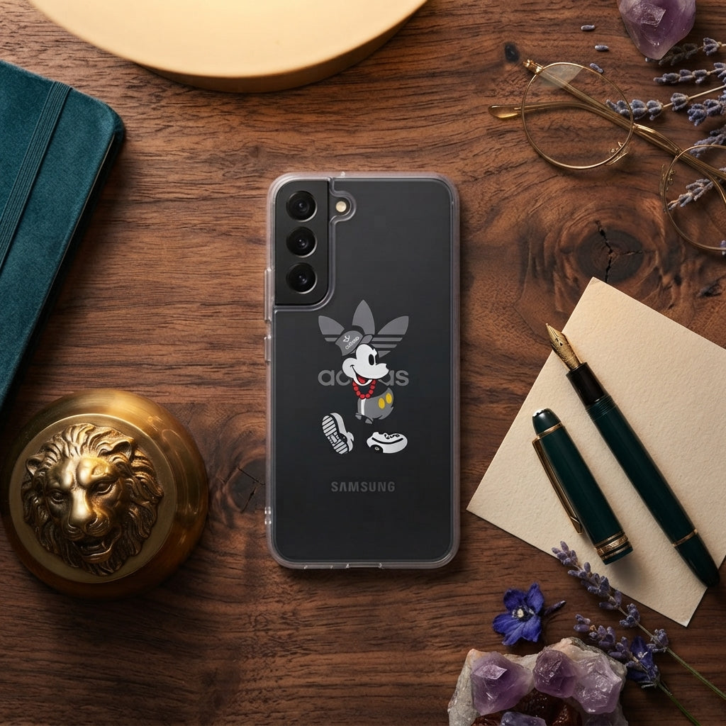 Streetwear Mickey Mouse x Adidas Clear Phone Case for Samsung Galaxy