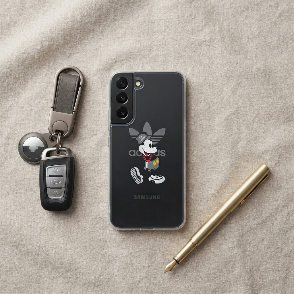 Streetwear Mickey Mouse x Adidas Clear Phone Case for Samsung Galaxy