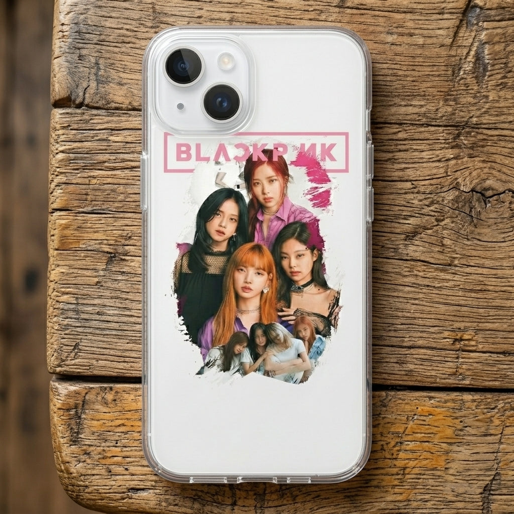 BLACKPINK Graphic Clear Phone Case | K-Pop Girl Group Cover
