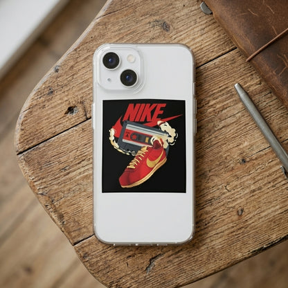 Vintage Sneakerhead & Cassette Graphic Clear Case - Nike Edition  HTML Description (Copy-Paste in Shopif