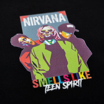 Nirvana "Smells Like Teen Spirit" Retro Pop Art Graphic Tee
