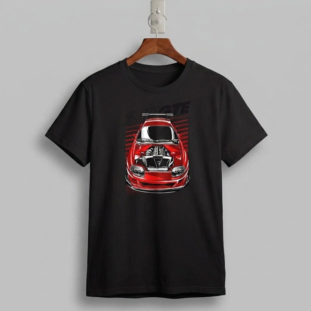 Toyota Supra Mk4 2JZ-GTE Engine Bay Graphic T-Shirt