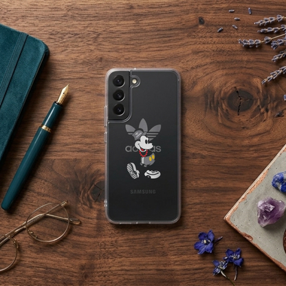Streetwear Mickey Mouse x Adidas Clear Phone Case for Samsung Galaxy