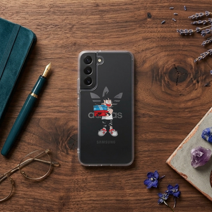 Anime Goku Sneakerhead x Adidas Clear Phone Case for Samsung Galaxy