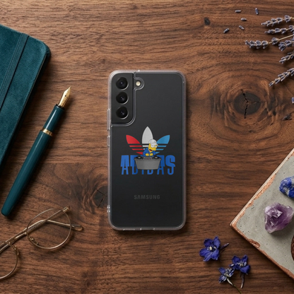 DJ Homer Simpson x Adidas Clear Phone Case for Samsung Galaxy