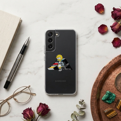 Trendy Lisa Simpson x Adidas Clear Phone Case for Samsung Galaxy