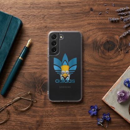 Cool Bart Simpson x Adidas Clear Phone Case for Samsung Galaxy