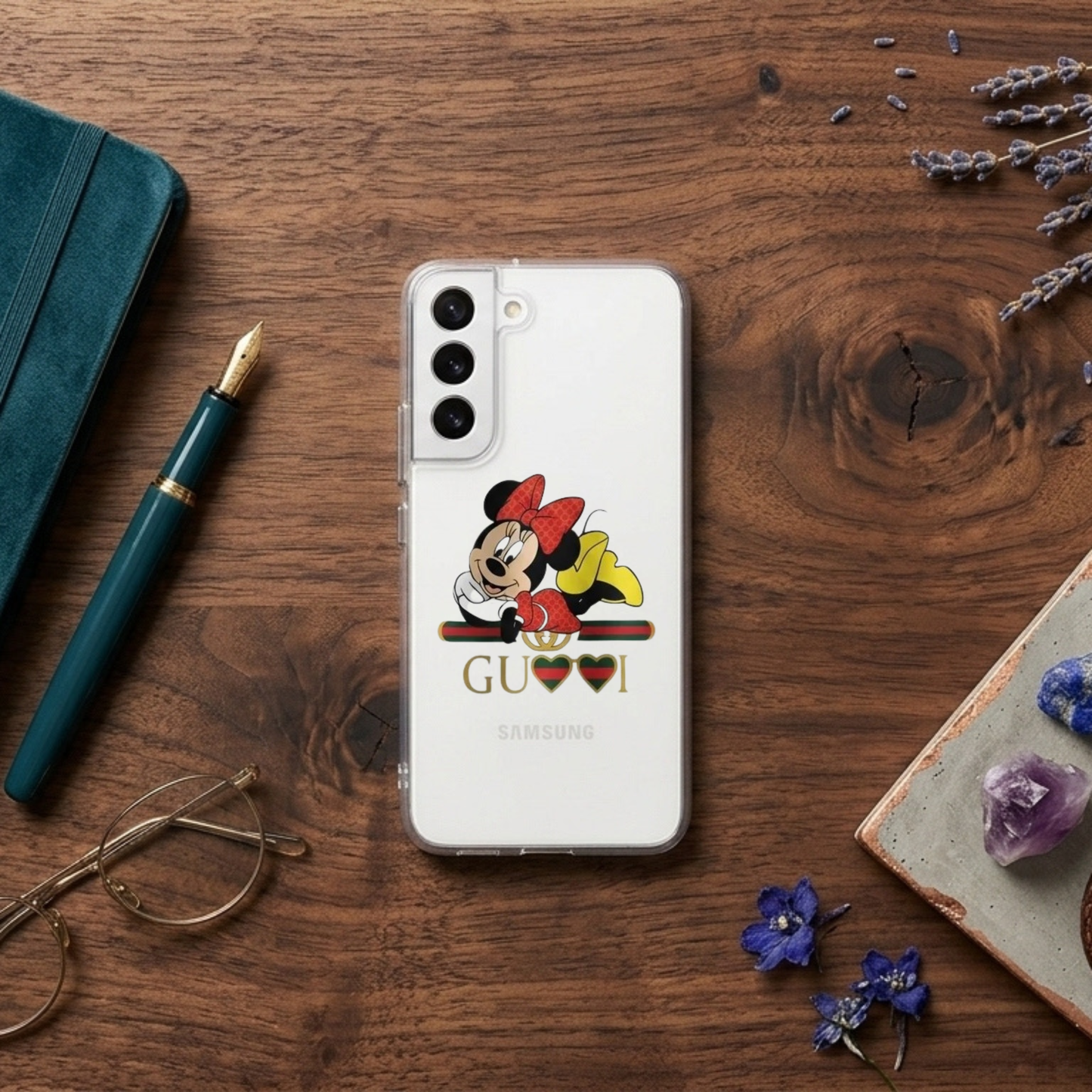 Minnie Mouse Streetwear Designer Clear Case for Samsung Galaxy