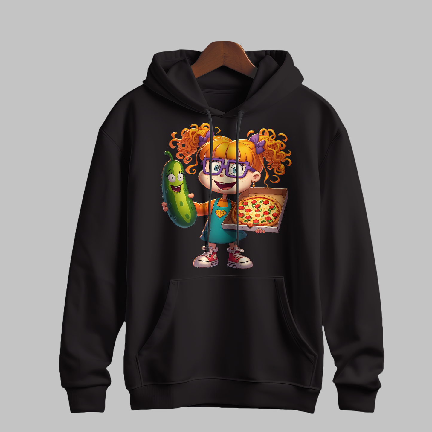 Pickle & Pizza Printed Hoodie