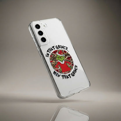 I'm That Grinch Leopard Graphic Designer Clear Case - Funny Christmas Transparent Phone Cover