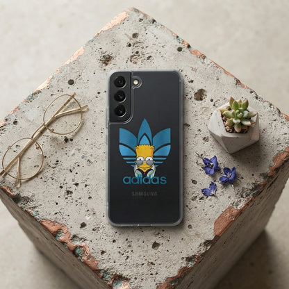Cool Bart Simpson x Adidas Clear Phone Case for Samsung Galaxy