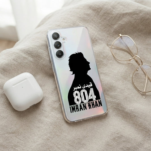 Samsung Clear Phone Case – Imran Khan Prisoner 804 Silhouette Graphic Cover