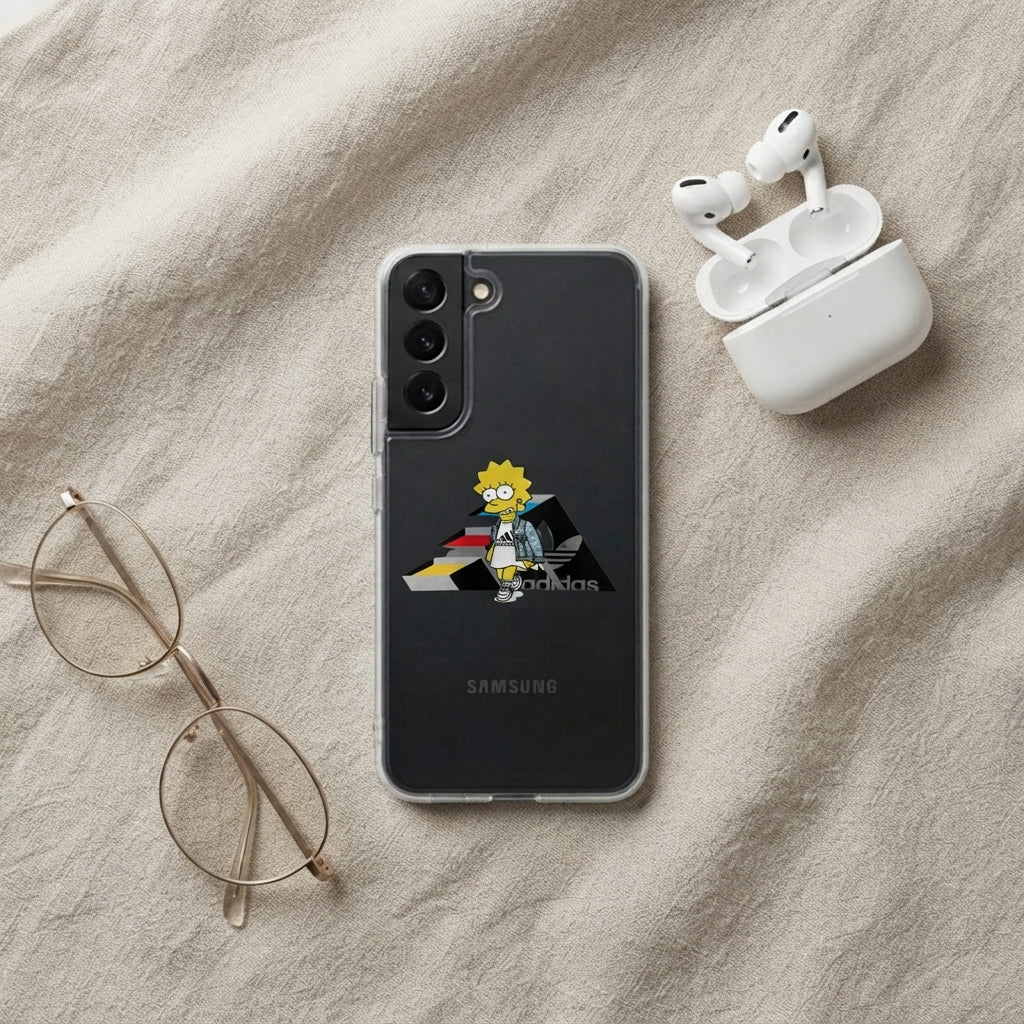 Trendy Lisa Simpson x Adidas Clear Phone Case for Samsung Galaxy