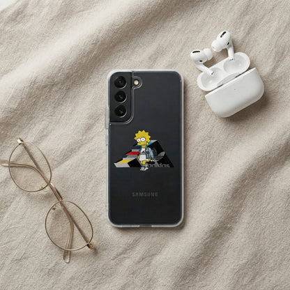 Trendy Lisa Simpson x Adidas Clear Phone Case for Samsung Galaxy