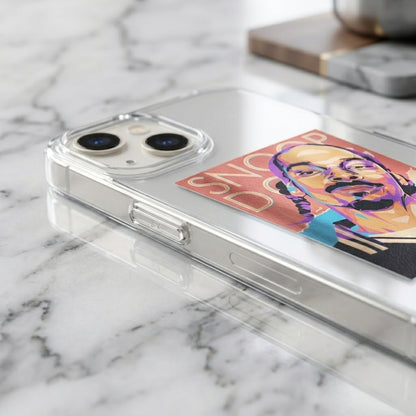 Snoop Dogg Pop Art Clear iPhone Case | Retro Hip Hop Cover