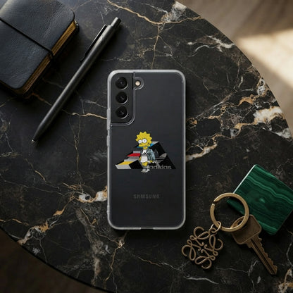 Trendy Lisa Simpson x Adidas Clear Phone Case for Samsung Galaxy