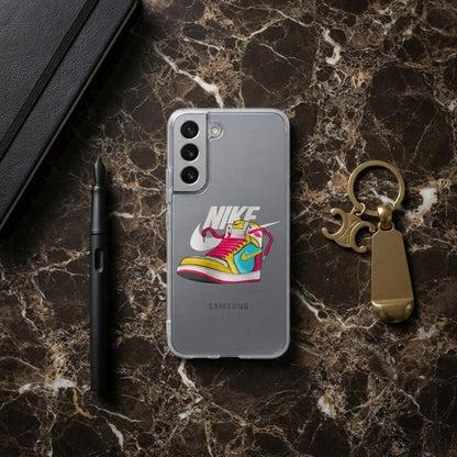 Colorful Retro High-Top Sneakerhead Clear Case for Samsung Galaxy