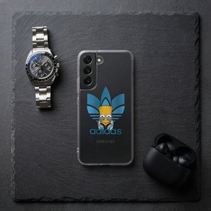 Cool Bart Simpson x Adidas Clear Phone Case for Samsung Galaxy