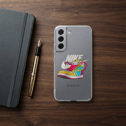 Colorful Retro High-Top Sneakerhead Clear Case for Samsung Galaxy