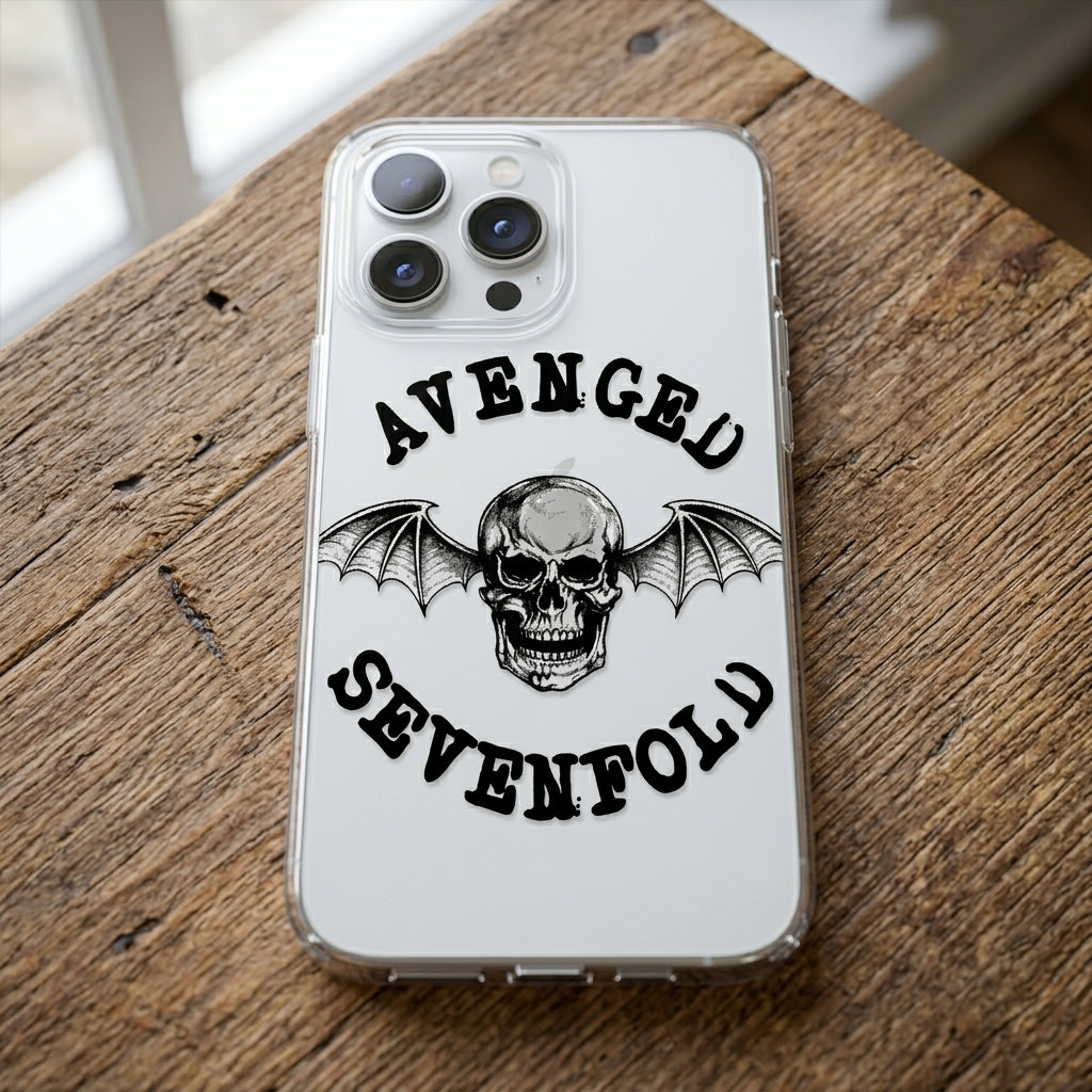 Avenged Sevenfold Deathbat Clear Transparent iPhone Case