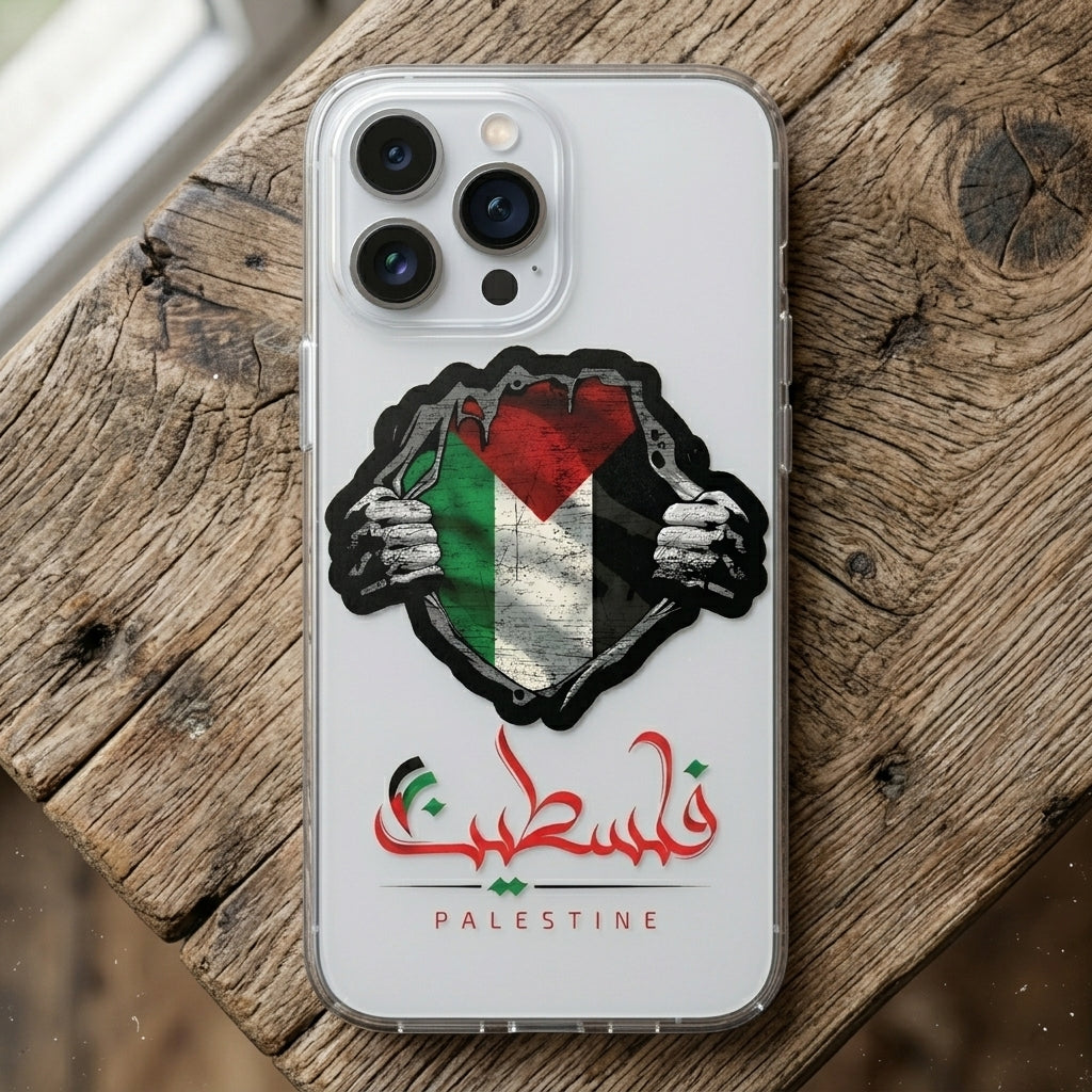 "BLESSED" Graphic Clear iPhone Case | Minimalist Quote Cover