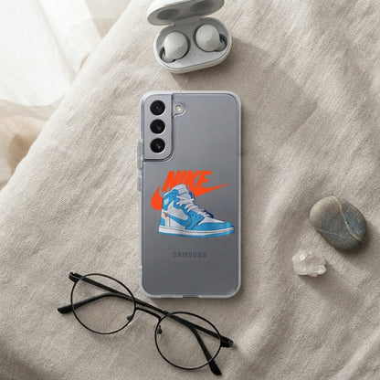 UNC Blue Retro Sneakerhead Clear Case for Samsung Galaxy