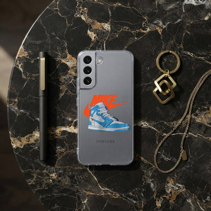 UNC Blue Retro Sneakerhead Clear Case for Samsung Galaxy