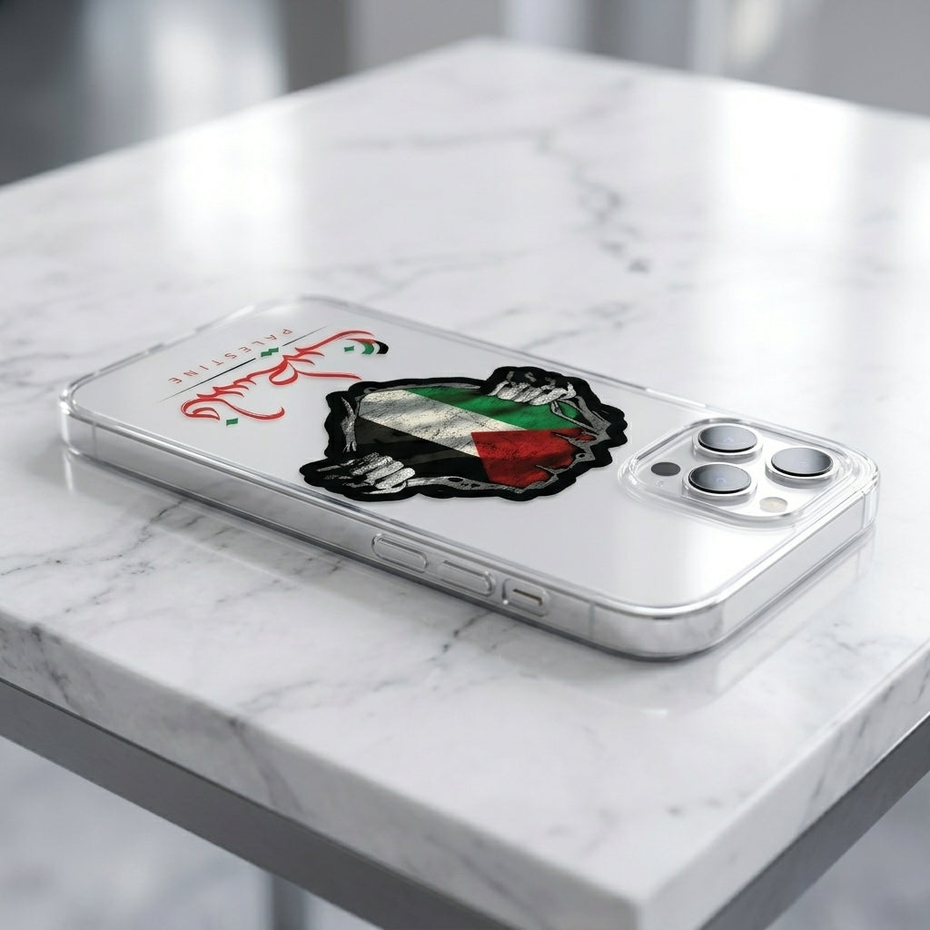 "BLESSED" Graphic Clear iPhone Case | Minimalist Quote Cover