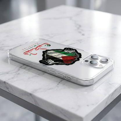 "BLESSED" Graphic Clear iPhone Case | Minimalist Quote Cover