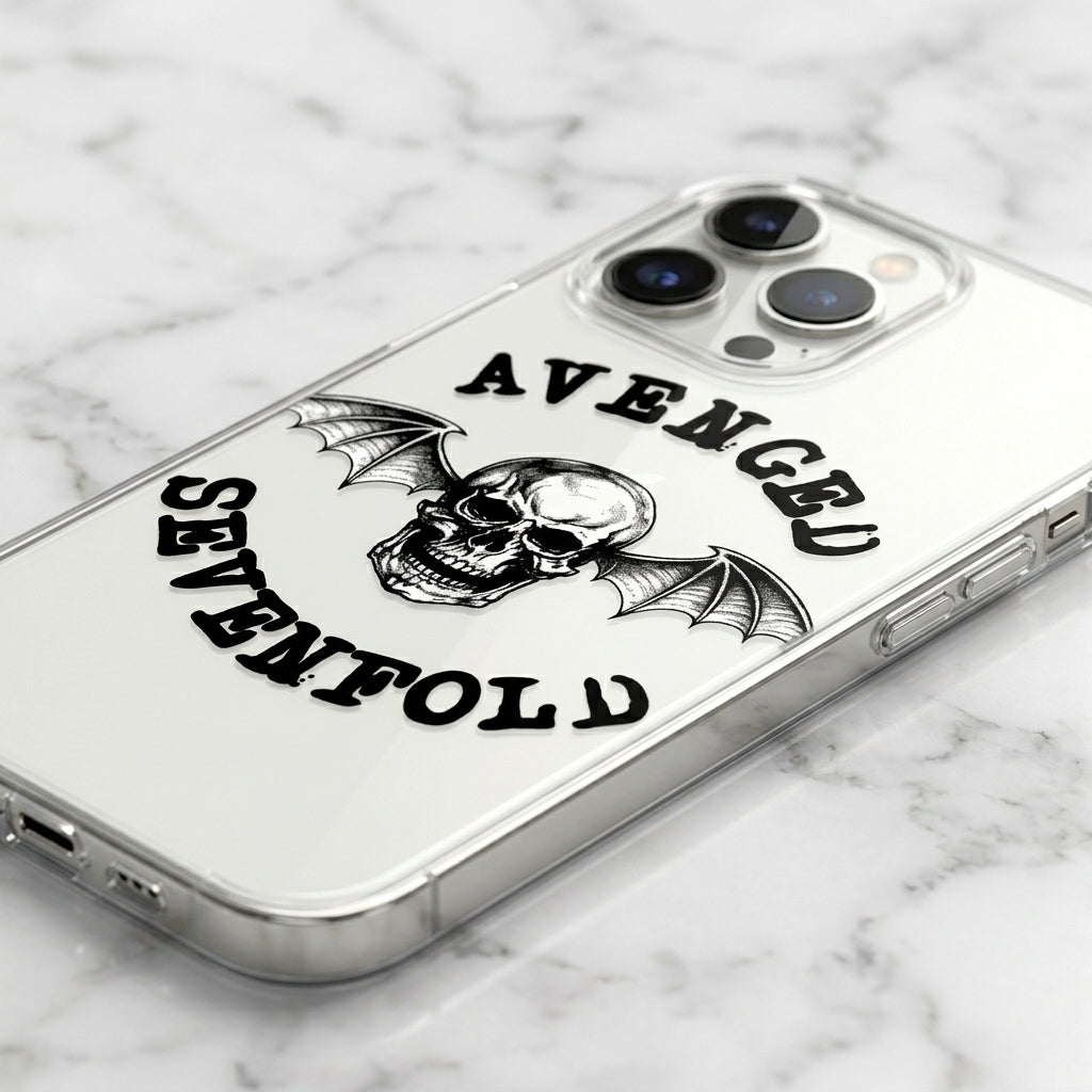 Avenged Sevenfold Deathbat Clear Transparent iPhone Case