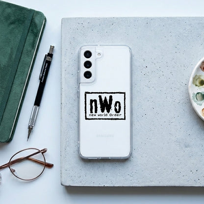 Samsung Galaxy S22 Clear Case – nWo New World Order Retro Wrestling Cover