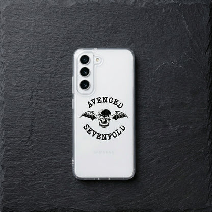 Avenged Sevenfold Deathbat Clear Phone Case – Heavy Metal Band Graphic Cover