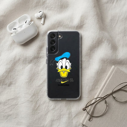 Donald Duck "Just Do It" Sport Mashup Clear Case for Samsung Galaxy