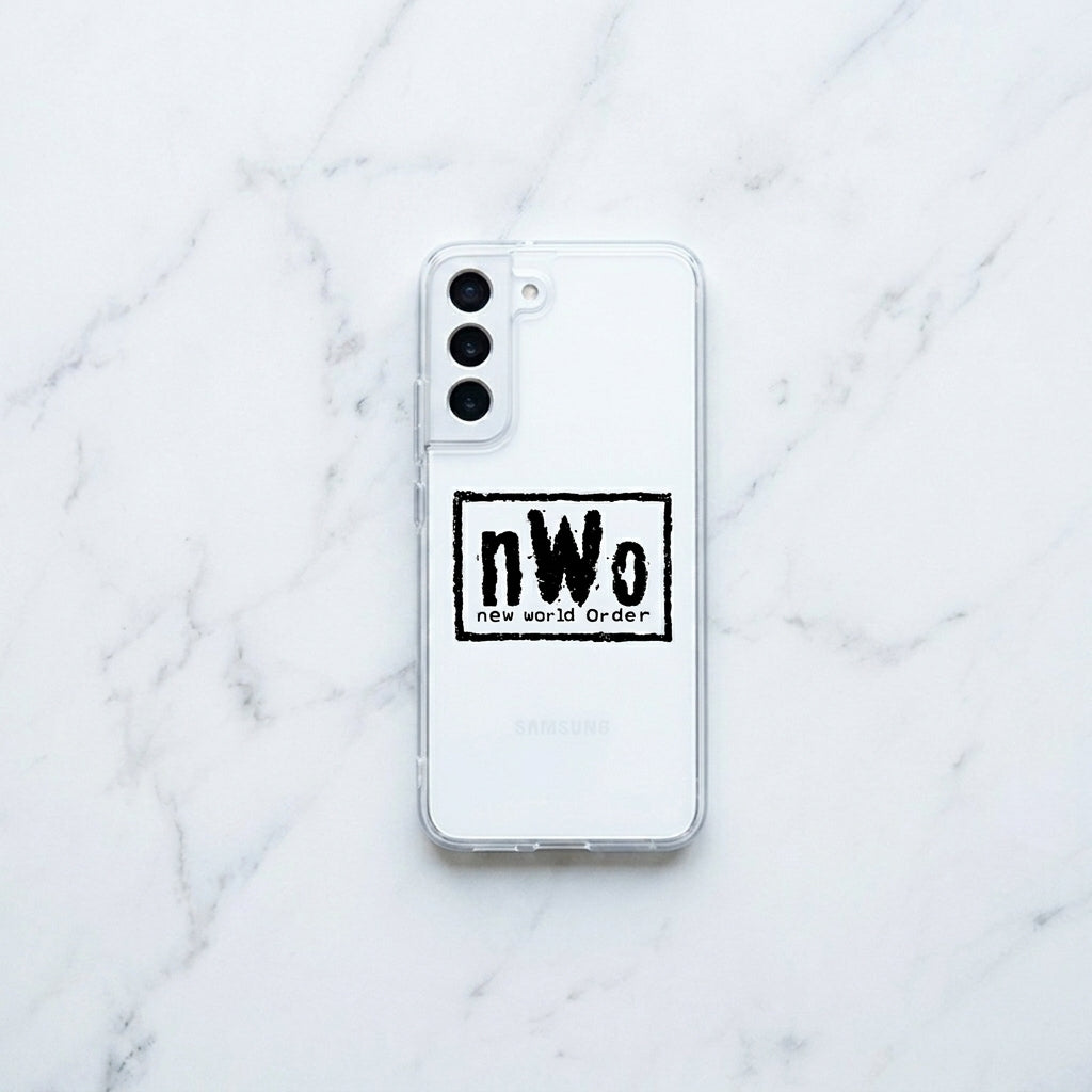 Samsung Galaxy S22 Clear Case – nWo New World Order Retro Wrestling Cover