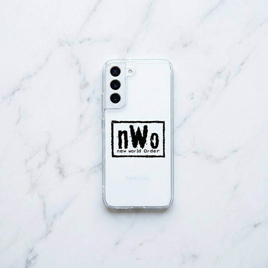 Samsung Galaxy S22 Clear Case – nWo New World Order Retro Wrestling Cover