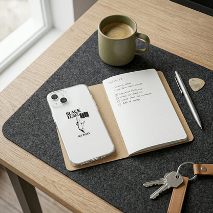 Black Flag My Rules Clear Transparent iPhone Case