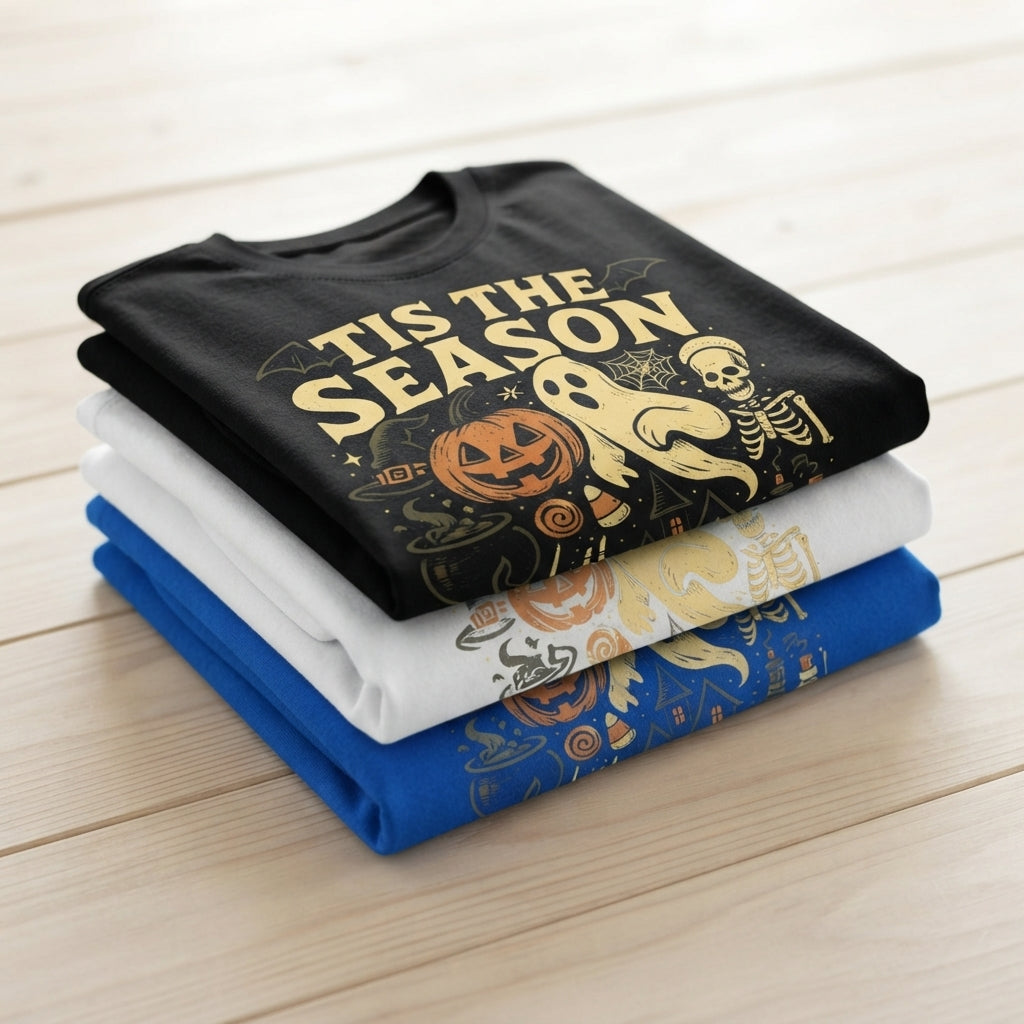 Tis The Season Halloween T-Shirt – Vintage Spooky Graphic Tee