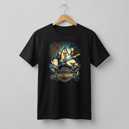 Vintage Classic Custom Wrench Pinup Graphic T-Shirt
