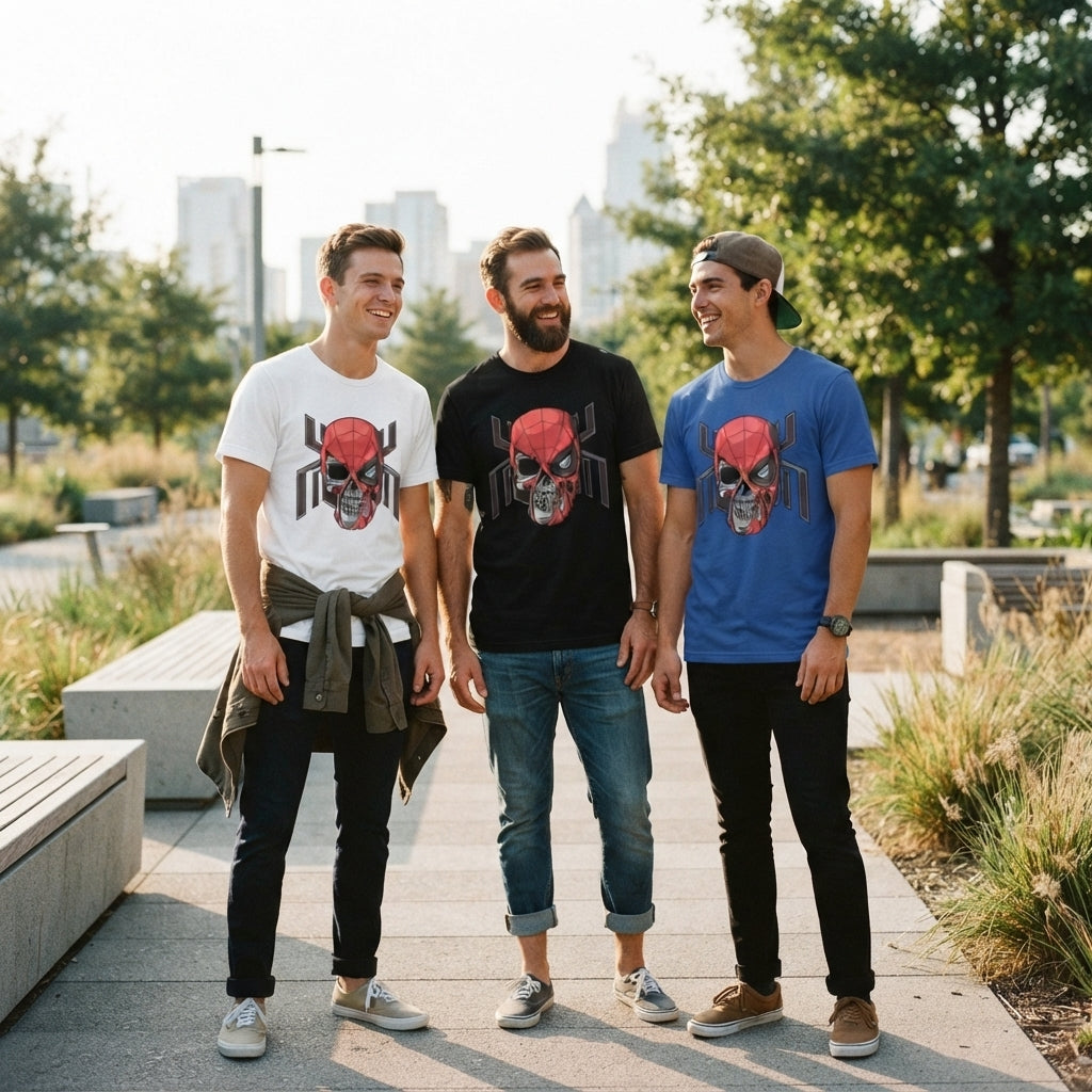 Cyborg Mask Skull Graphic Tee – Streetwear Graphic T-Shirt