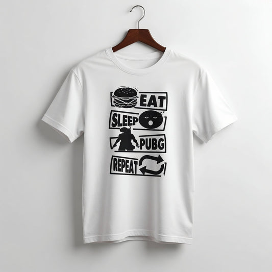 Men's "Eat Sleep PUBG Repeat" Graphic T-Shirt